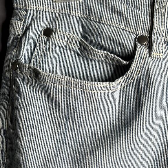 Eileen Fisher Striped Slim Boyfriend Fit Tapered Leg Size 8 - Picture 5 of 9